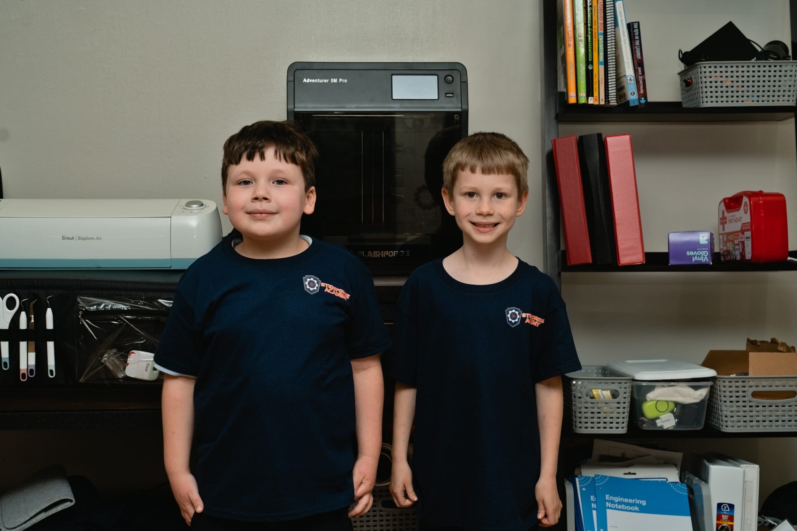 Kids at a STEMForce Academy summer camp in Martinsburg, WV
