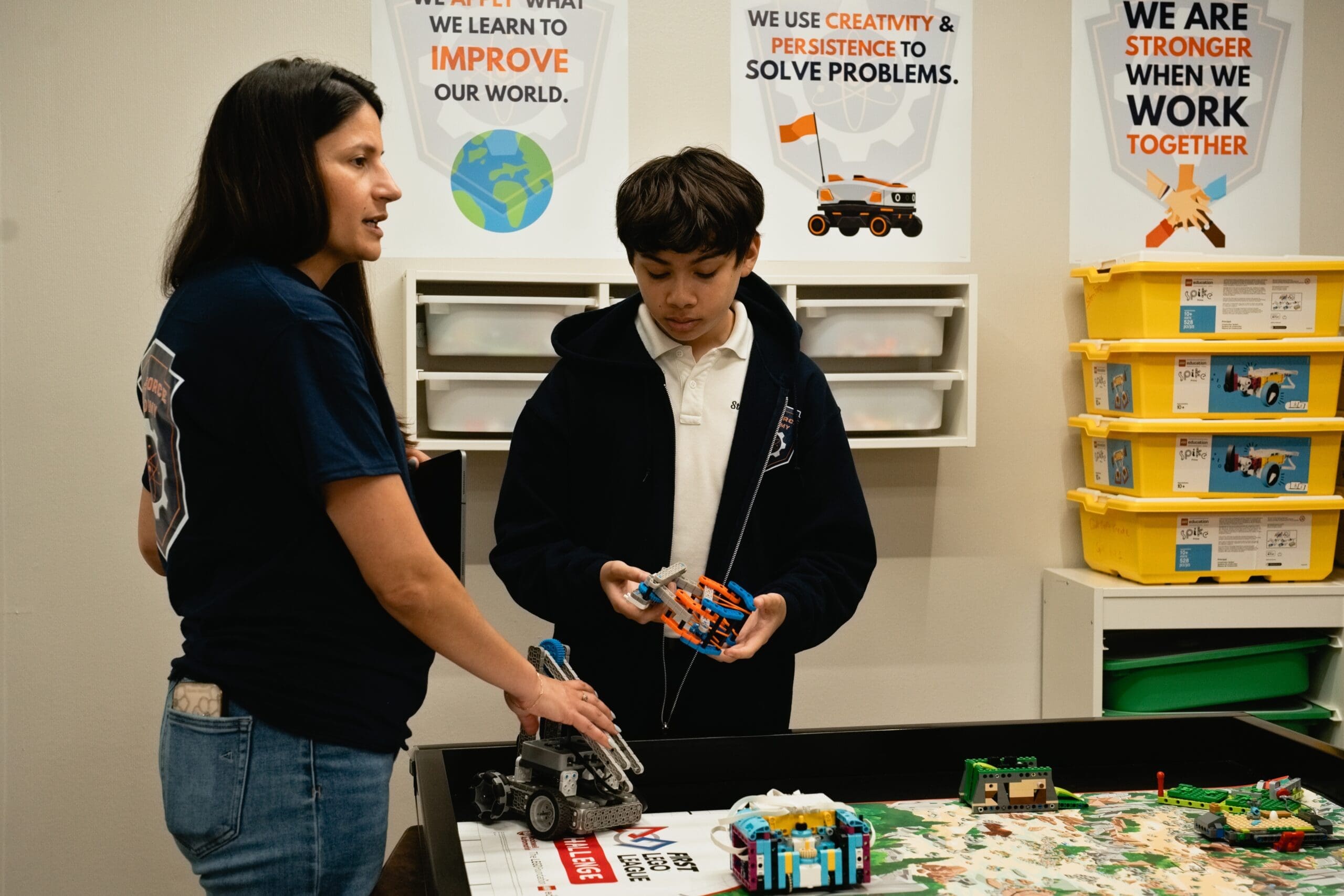 Kids at a STEMForce Academy summer camp in Martinsburg, WV