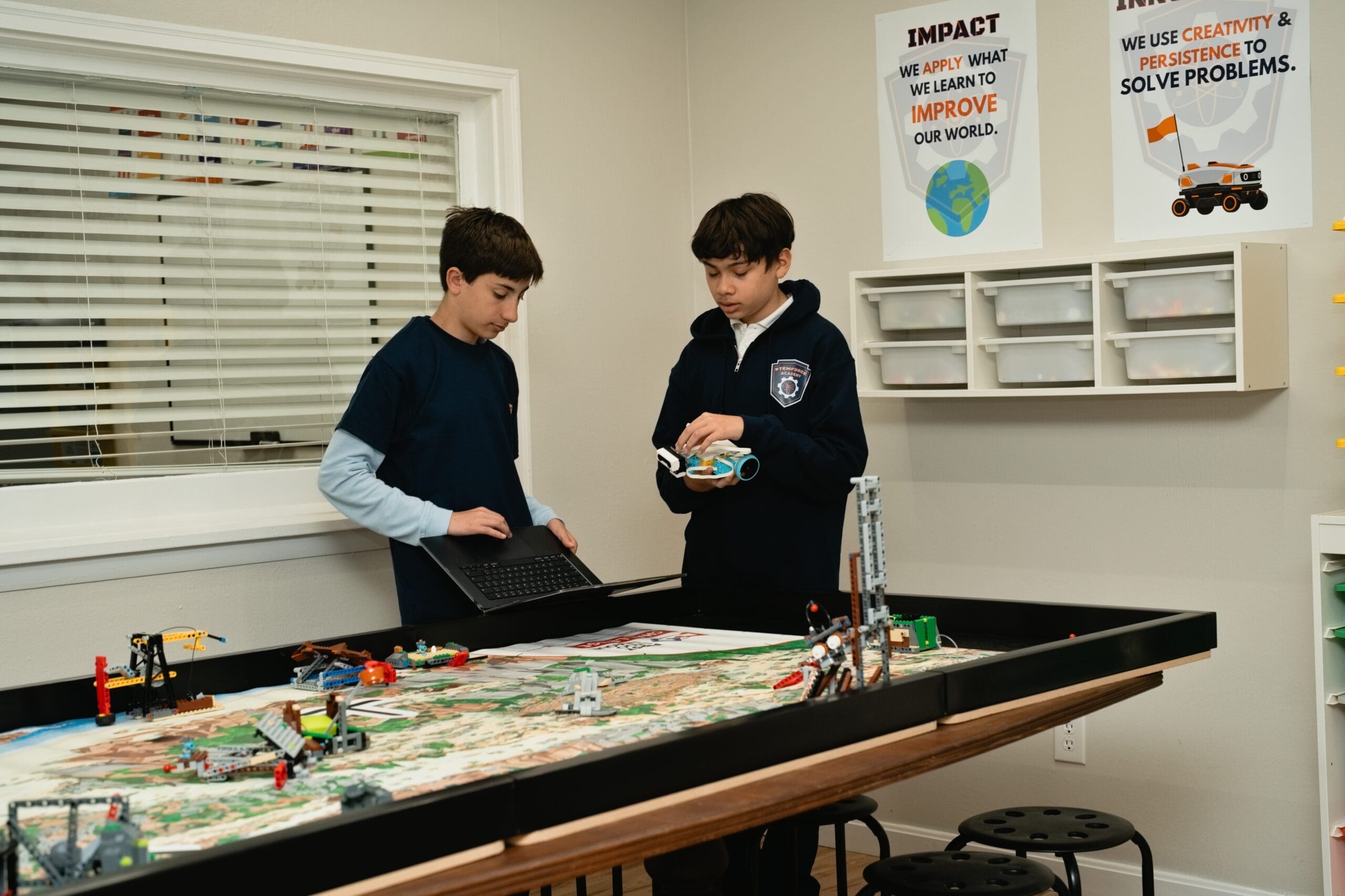 Kids at a STEMForce Academy summer camp in Martinsburg, WV